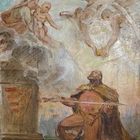 Szent István felajánlja országát Szűz Máriának / St. Stephen I offering Hungary to the Virgin Mary (1930-as évek / 1930s)
