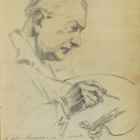 Önarckép emlékkönyvben / Self-portrait in a "memory-book" (1963)
