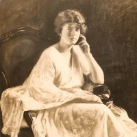 Alpár Gézáné arcképe / Portrait of Mrs Géza Alpár (1920-as évek / 1920s)