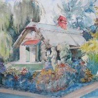 Arácsi nyaraló (a művész nyaralója) / Summer house in Arács (summer house of the artist) (1950-es évek / 1950s)