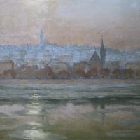 Jégzajlás a Dunán / Debacle on the Danube (1950-es évek / 1950s ?)