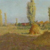 Betakarítás után / Stubble field (korai 1950-es évek / early 1950s)